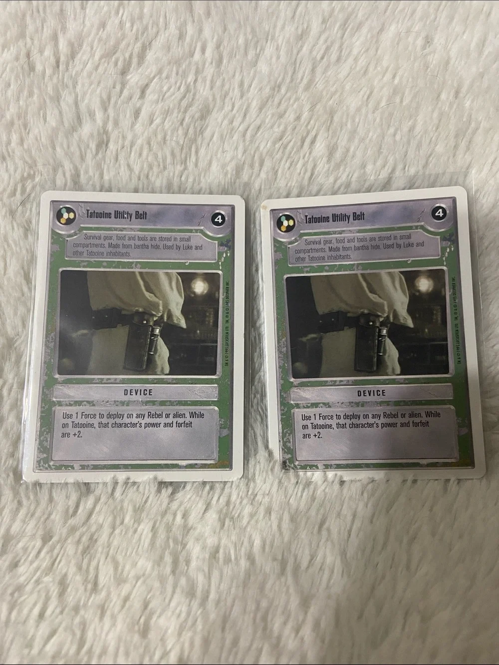 Star Wars Tatooine Utility Belt Trading Cards - Green/Gray